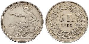 5 Franc Svizzera Argento 