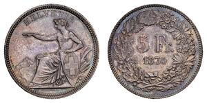 5 Franc Svizzera Argento 