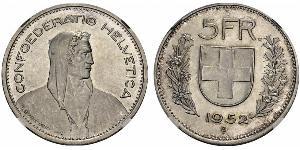 5 Franc Svizzera Argento 