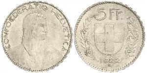 5 Franc Svizzera Argento 