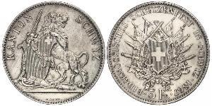 5 Franc Svizzera Argento 