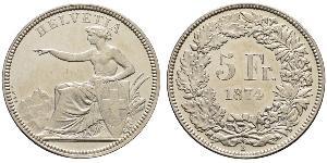 5 Franc Svizzera Argento 