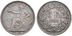 5 Franc Svizzera Argento 