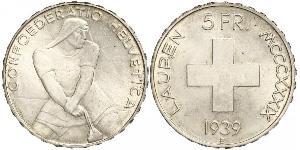 5 Franc Svizzera Argento 