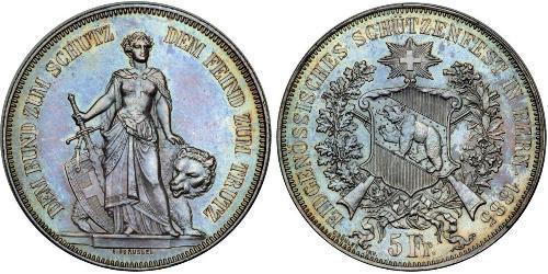 5 Franc Svizzera Argento 