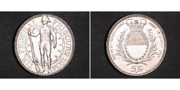 5 Franc Svizzera Argento 