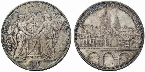 5 Franc Svizzera Argento 