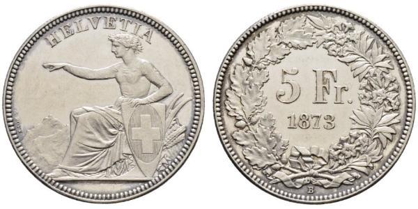 5 Franc Svizzera Argento 