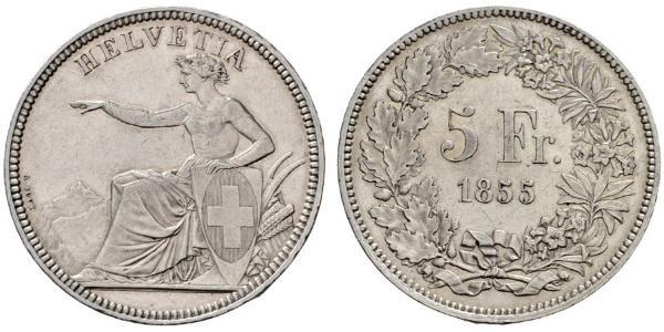 5 Franc Svizzera Argento 