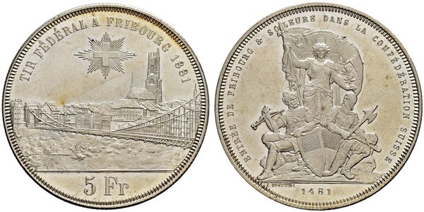 5 Franc Svizzera Argento 