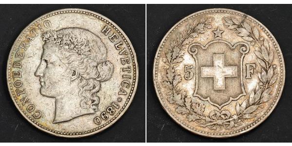 5 Franc Svizzera Argento 