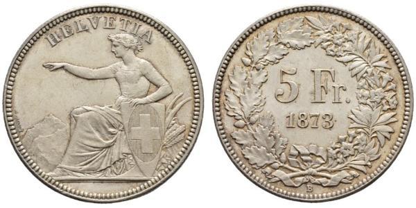 5 Franc Svizzera Argento 