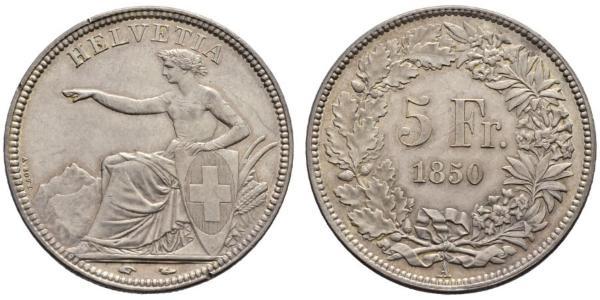 5 Franc Svizzera Argento 