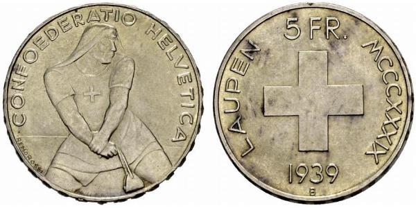 5 Franc Svizzera Argento 