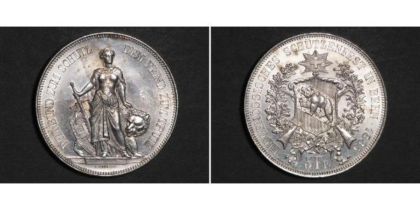 5 Franc Svizzera Argento 
