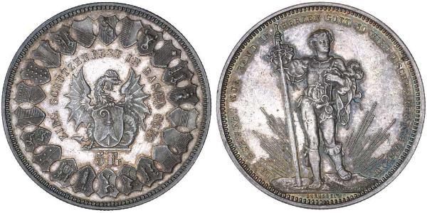 5 Franc Svizzera Argento 
