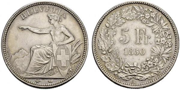 5 Franc Svizzera Argento 