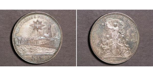 5 Franc Svizzera Argento 