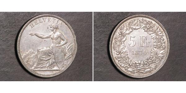 5 Franc Svizzera Argento 