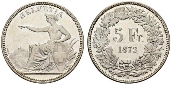 5 Franc Svizzera Argento 
