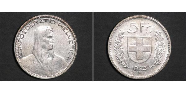 5 Franc Svizzera Argento 