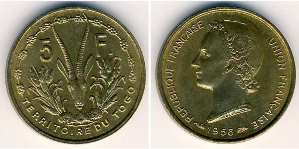 5 Franc Togo Bronce 