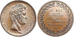 5 Franc July Monarchy (1830-1848) Bronze Louis Philippe I of France (1773 -1850)