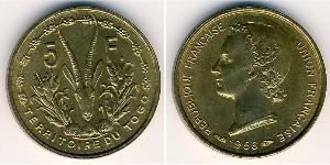 5 Franc Togo Bronze 