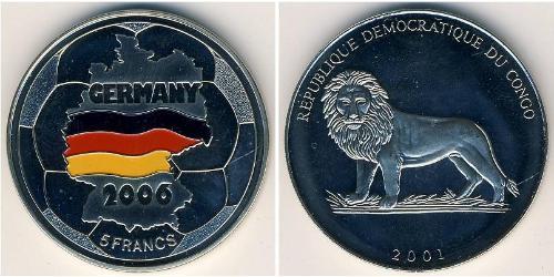 5 Franc Democratic Republic of the Congo Copper/Nickel 