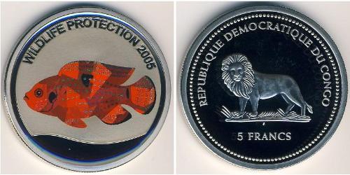 5 Franc Democratic Republic of the Congo Copper/Nickel 