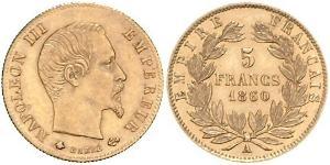 5 Franc Zweites Kaiserreich (1852-1870) Gold Napoleon III (1808-1873)