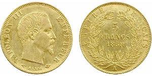 5 Franc Zweites Kaiserreich (1852-1870) Gold Napoleon III (1808-1873)