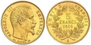 5 Franc Second Empire (1852-1870) Or Napoleon III (1808-1873)