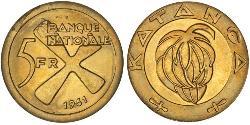 5 Franc Katanga Oro 
