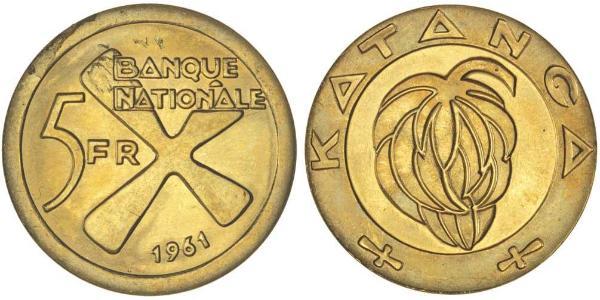5 Franc Katanga Oro 