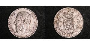 5 Franc Bélgica Plata Leopold II (1835 - 1909)