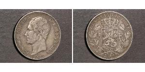 5 Franc Bélgica Plata Leopoldo I de Bélgica (1790-1865)