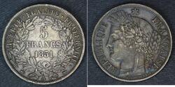5 Franc Francia Plata 