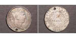 5 Franc Primer Imperio francés (1804-1814) Plata Napoleón Bonaparte(1769 - 1821)