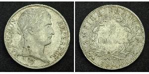 5 Franc Primer Imperio francés (1804-1814) Plata Napoleón Bonaparte(1769 - 1821)