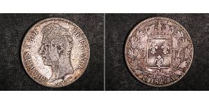 5 Franc Reino de Francia (1815-1830) Plata Carlos X de Francia (1757-1836)