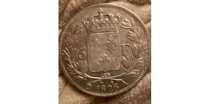 5 Franc Reino de Francia (1815-1830) Plata Carlos X de Francia (1757-1836)