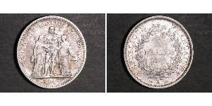 5 Franc Segunda República Francesa (1848-1852) Plata 