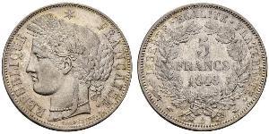 5 Franc Segunda República Francesa (1848-1852) Plata 