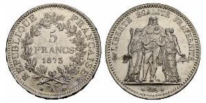 5 Franc Segunda República Francesa (1848-1852) Plata 