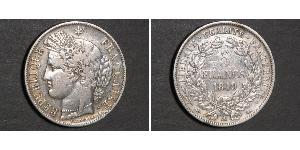 5 Franc Segunda República Francesa (1848-1852) Plata 