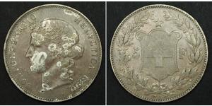 5 Franc Suiza Plata 