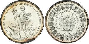 5 Franc Suiza Plata 