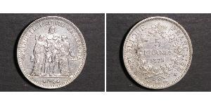 5 Franc Tercera República Francesa (1870-1940)  Plata 