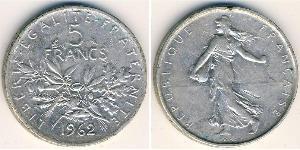 5 Franc Quinta Repubblica francese (1958 - ) Rame/Nichel 